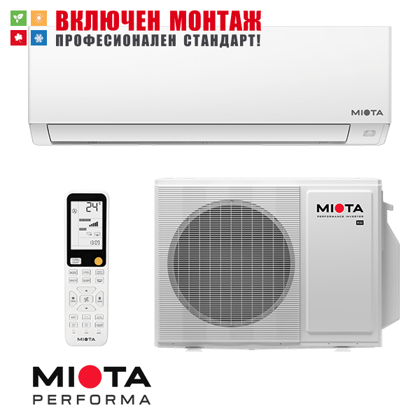 Инверторен климатик Miota Performa RAW-PE50A / RXS-PE50A, WiFi, 18000 BTU, клас A+++