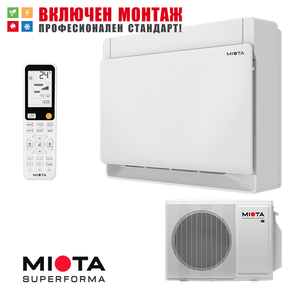 Подов климатик Miota Superforma RAC-SF35A / RXS-PE35A, WiFi, 12000 BTU, клас A+++