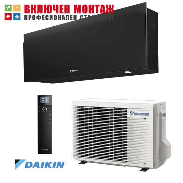 Инверторен климатик Daikin FTXJ25AB9 / RXJ25A9 Emura WiFi, 9000 BTU, клас А+++