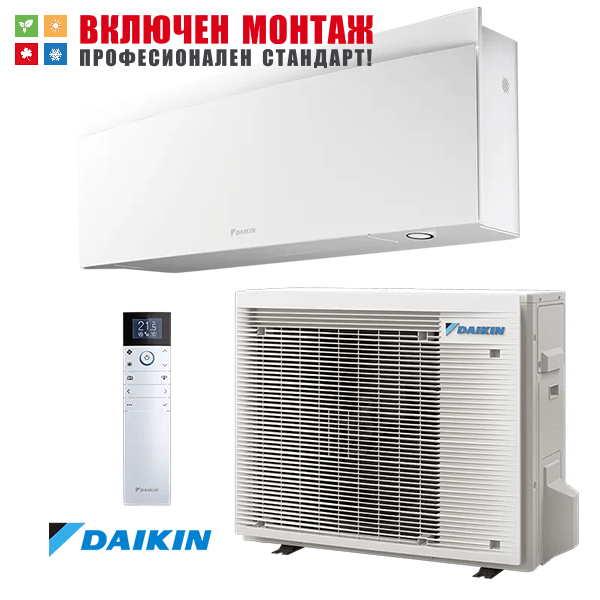 Инверторен климатик Daikin FTXJ42AW9 / RXJ42A9 Emura WiFi, 14000 BTU, клас А++