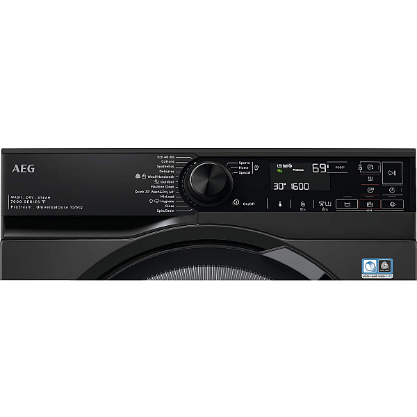 Пералня със сушилня AEG LWR73166OE , 10.00 kg, 1600 об./мин., 6 kg, D , Inox