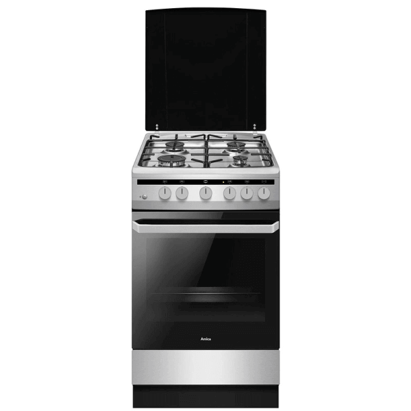 Готварска печка (газ) AMICA 507GG5.43HZpMs(Xx) , 4 Газови , INOX