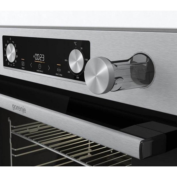 Фурна за вграждане Gorenje BSA6737E15X , Push бутони , 77 , А , Водно почистване