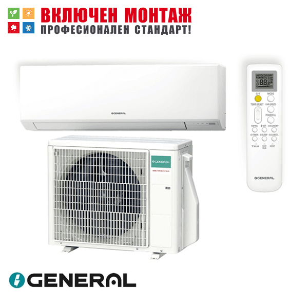 Инверторен климатик Fujitsu General ASHH12KLTA / AOHH12KLTA, 12000 BTU, клас A++