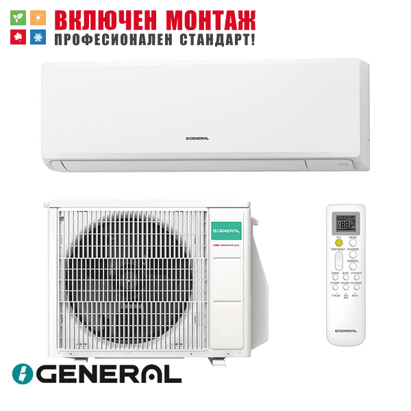 Инверторен климатик Fujitsu General ASHH12KNCA  /  AOHH12KNCA , 12000 BTU, клас A++