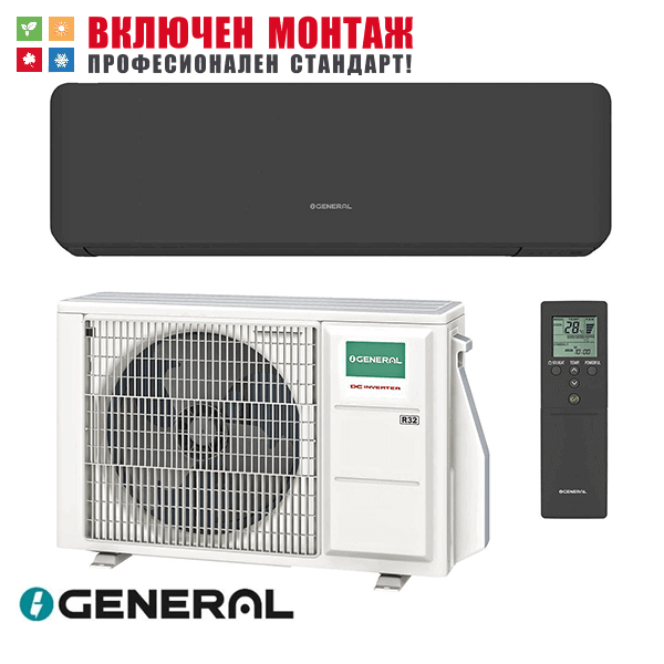 Инверторен климатик Fujitsu General ASHH09KMCG-B / AOHH09KMCG WiFi, 9000 BTU, клас A++