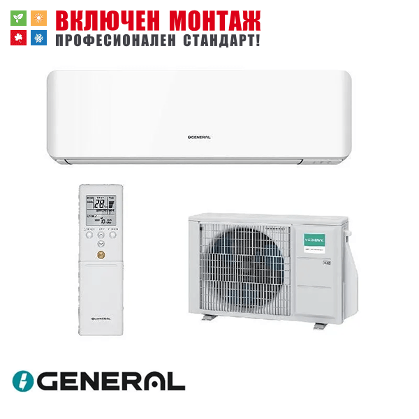 Инверторен климатик Fujitsu General ASHG24KMTE / AOHG24KMTA, 24000 BTU, клас A++