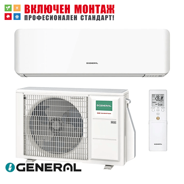 Инверторен климатик Fujitsu General ASHH12KMCG / AOHH12KMCG WiFi, 12000 BTU, клас A++