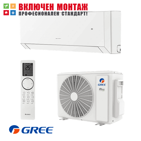 Инверторен климатик Gree Clivia GWH09AUCXB / K6DNA2A, 9000 BTU, клас A++