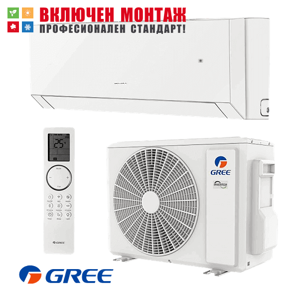 Инверторен климатик Gree Clivia GWH24AUDXF / K6DNA2A, 24000 BTU, клас A++
