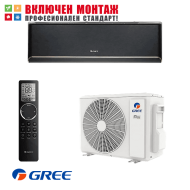 Инверторен климатик Gree Black Airy GWH09AVCXB / K6DNA1B, 9000 BTU, клас A+++