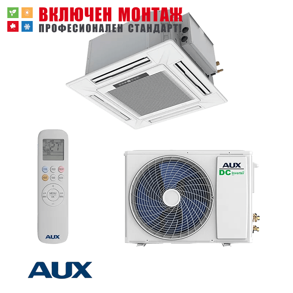 Касетъчен климатик Aux AUCA-H12/4DR3HYAA / AL-H12/NDR3HB2(U), 12000 BTU, клас А++
