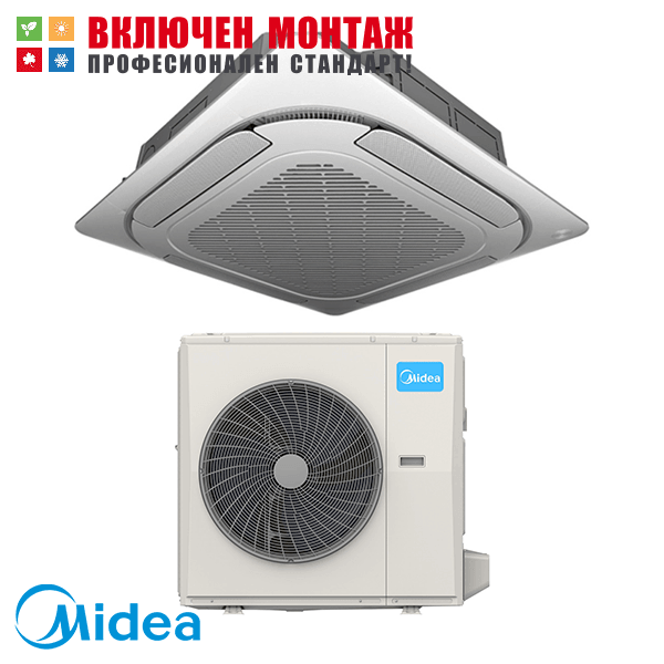 Касетъчен климатик Midea MCD1-55HRFNX-QRD0W / MOX630U-55HFN8RV1, 55000 BTU, Трифазен, клас А++