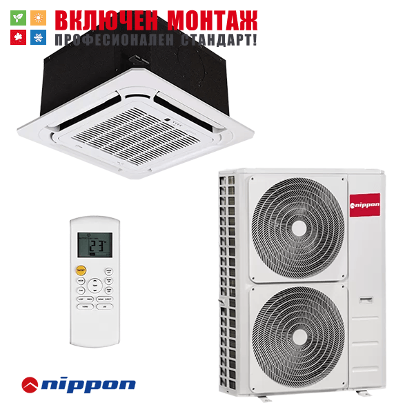 Касетъчен климатик Nippon NCD-48HRFNX-Q / NOE30U-48HFN8-R, 48000 BTU, клас А++