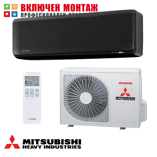 Инверторен климатик Mitsubishi Heavy Industries Premium Pro SRK20ZT-WFB/ SRC20ZT-W, 7 000 BTU, A+++