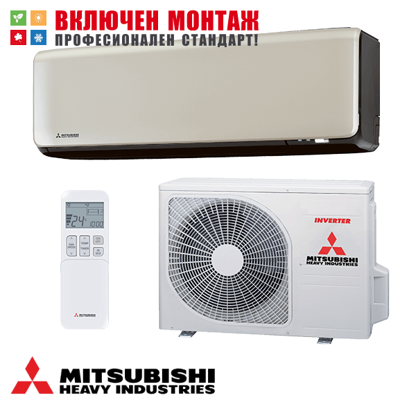 Инверторен климатик Mitsubishi Heavy Industries Premium Pro SRK35ZT-WFT/ SRC35ZT-W, 12 000 BTU, A+++