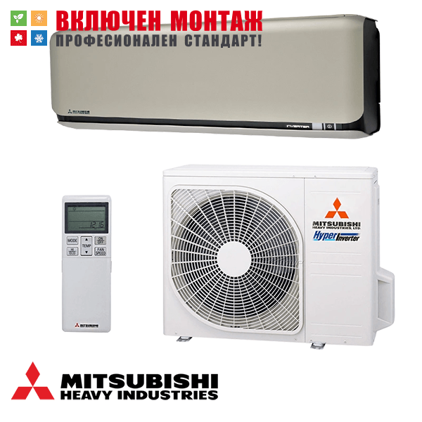 Хиперинверторен климатик Mitsubishi Heavy Industries Diamond SRK20ZSX-WFT / SRC20ZSX-W, WiFi, 7000 BTU, клас A+++
