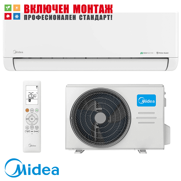 Инверторен климатик Midea EZ-18RD6-I / EZ-18RD6H-O Solstice, 18000 BTU, клас А+++