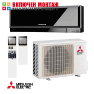 Инверторен климатик Mitsubishi Electric Kirigamine Zen MSZ-EF25VGKB / MUZ-EF25VG + WiFi, 9000 BTU, клас A+++