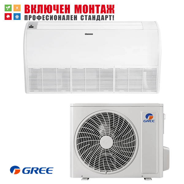 Таванен климатик Gree GUD71ZD1 / GUD71W1/NhA-S, 24000 BTU, клас А++