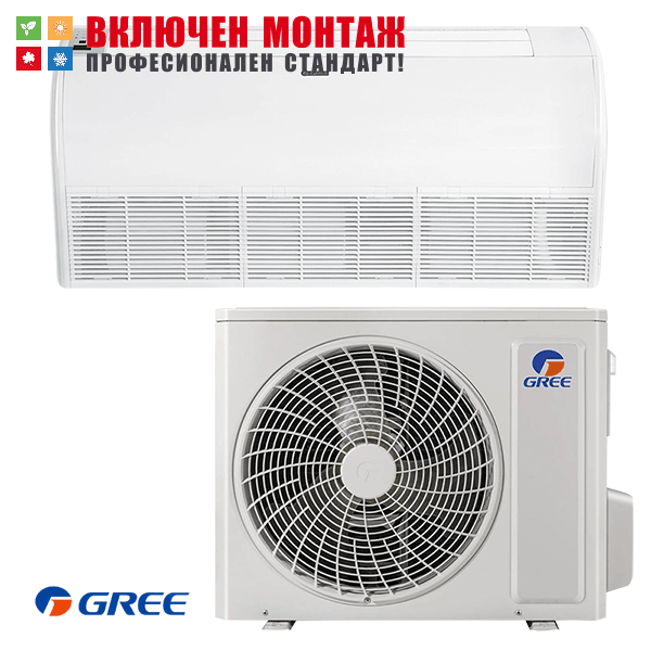 Таванен климатик Gree GUD160ZD1 / GUD160W1/NHA-X, 55000 BTU, клас А++
